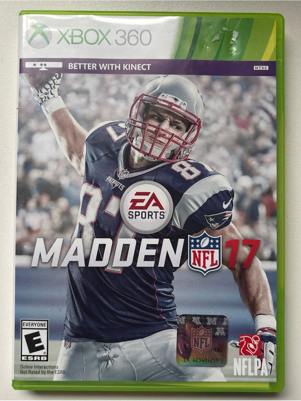 Microsoft‎ Xbox 360 Football Video Game Case - Green & White